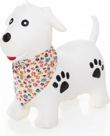 Hopsedyr Skippy, Hund/Hvid