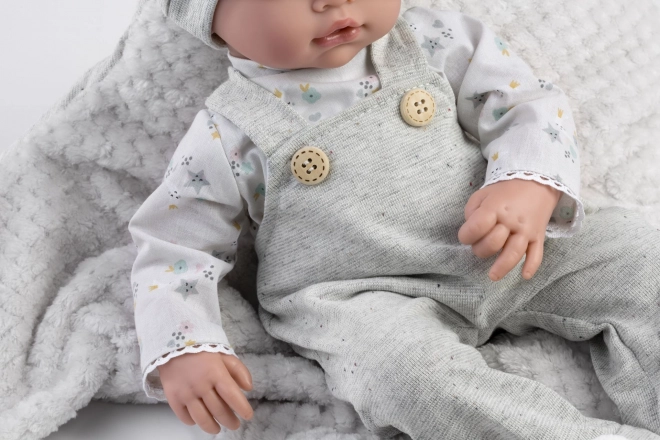 Realistisk babydukke Liam med lyde og blødt krop - 38 cm