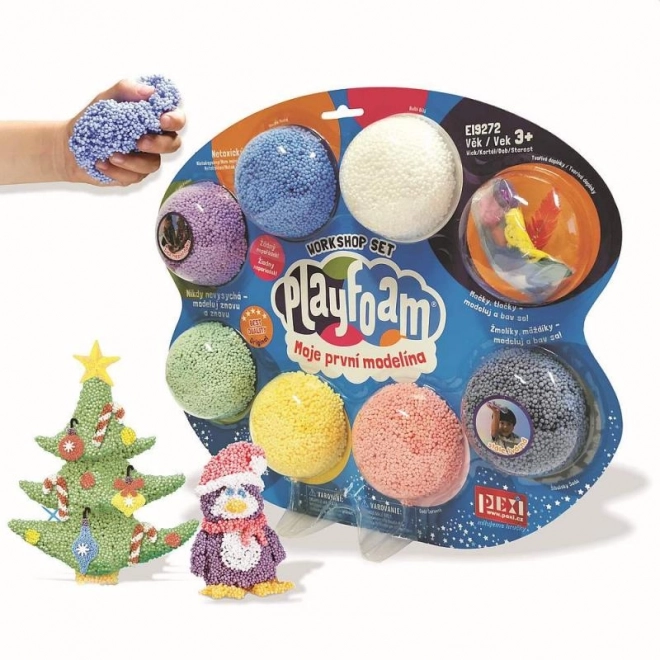 PlayFoam4 Modelérbar ler/plastilina kugler med tilbehør 7 farver