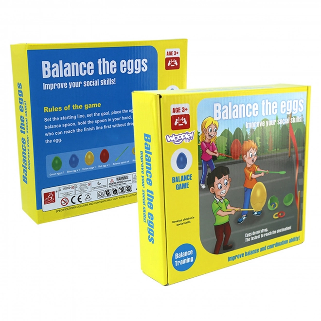 Woopie færdighedsspil balancerende æg