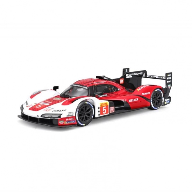 Bburago 1:24 Racing - Porsche 963 - Hvid/Rød #5