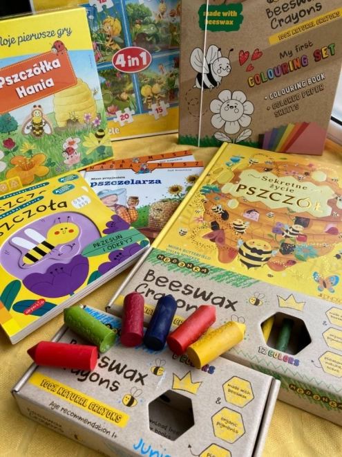 Økologiske vokspasteller Junior 6 stk