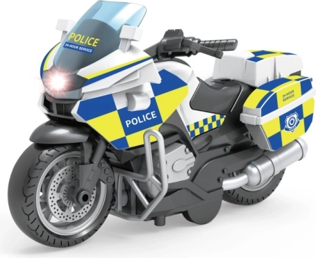 Politimotorcykel med pull back-funktion
