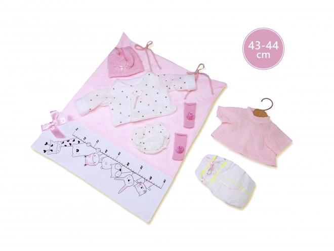 Realistisk babydukke med lyde og blødt krop 44 cm