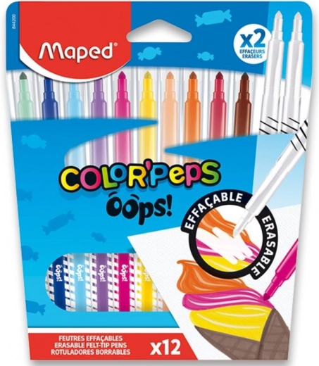 Fixy MAPED Color’Peps Oops 12 farver + 2 viskere