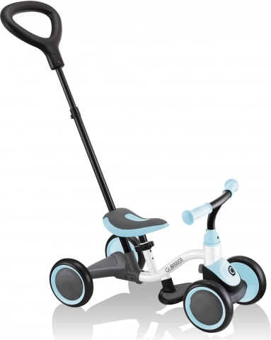 Løbecykel og trehjulet 3-i-1 GLOBBER, hvid/pastelblå