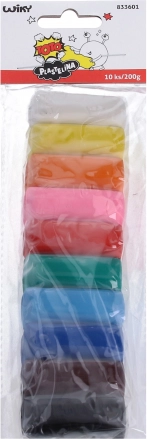 Plastelina 10 farver 200 g