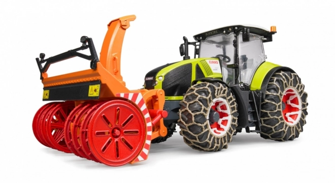 Bruder Traktor Class Axion 950 med snefræser