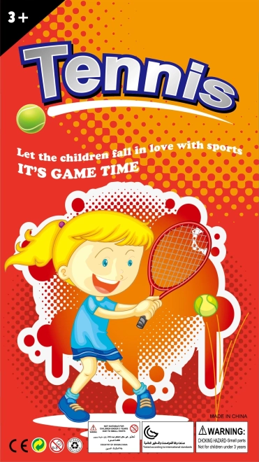 Store tennis- og badmintonketsjere til børn Woopie med bold og net