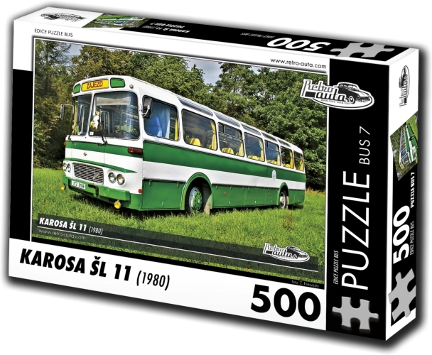 Puslespil Retro-biler Karosa ŠL 11 bus (1980) 500 brikker