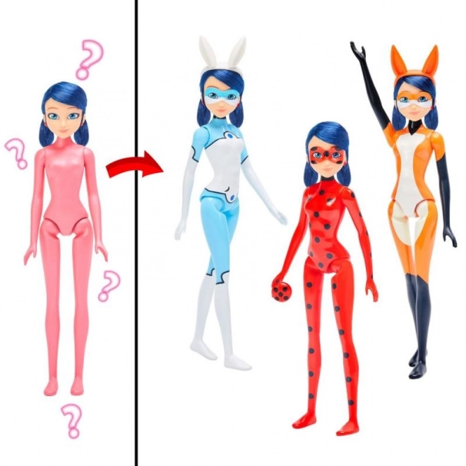 Miraculous: Mariehøne og sort kat, transformerende Marinette, dukke