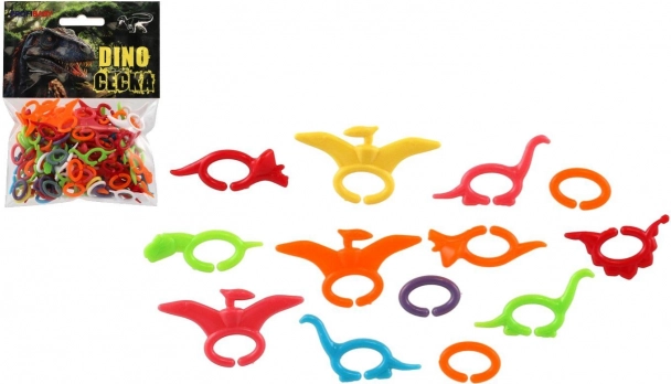 farvede C-clip DINO, ca. 150 stk.