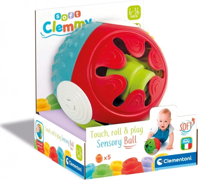 CLEMENTONI SOFT CLEMMY Indse6t Sensorisk Bold med Klodser