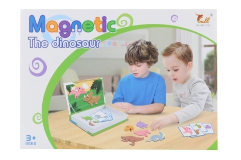 Magnetisk læringsspil Dinosaurer
