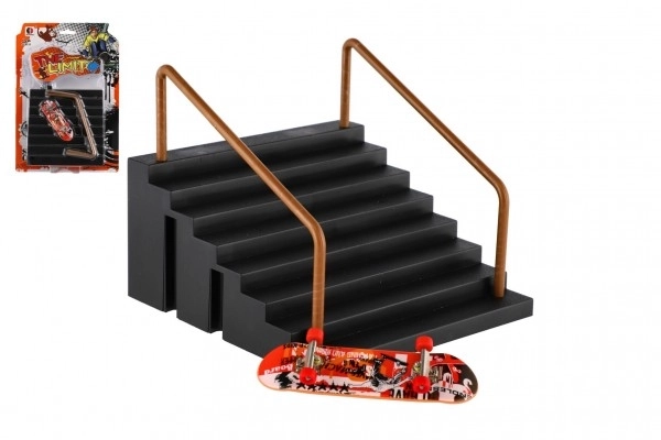 Trap med gelænder til finger skateboard