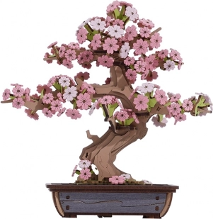 træ 3D puslespil bonsai kirsebærblomst