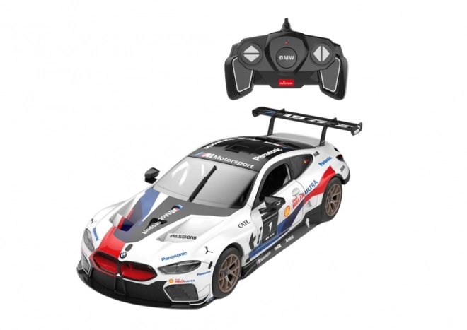 Rastar RC byggesæt 1:18 BMW M8 GTE hvid 66 dele