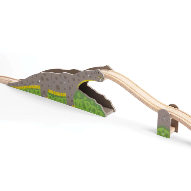 Dinosaurbro med gennemkørsel og overkørsel
