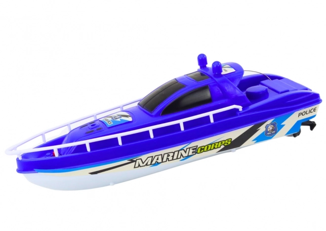 Politi fjernstyret RC Blue Pilot 27MHz