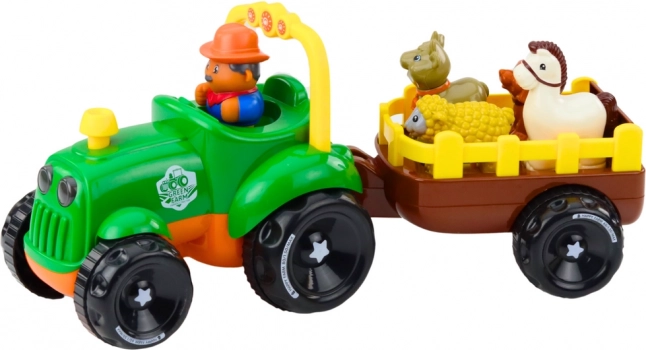 Interaktiv traktor med dyr