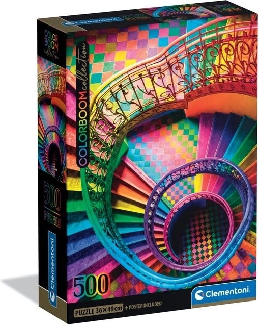 Puslespil CLEMENTONI Colorboom: Trappe 500 brikker