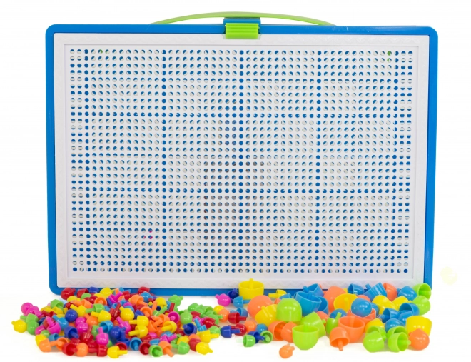 Farverig mosaik med 296 svampe