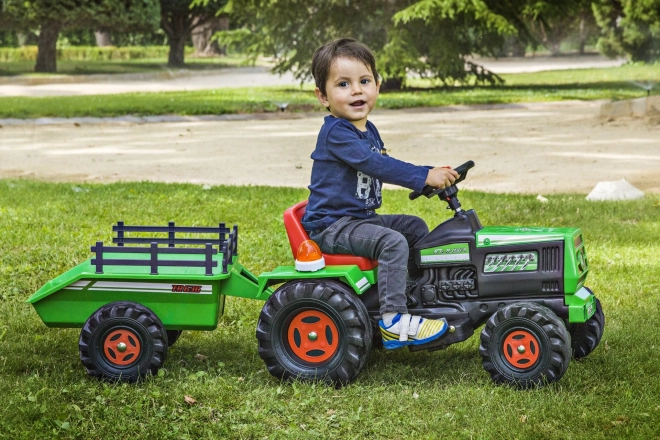 Børns elektriske traktor med trailer 6V