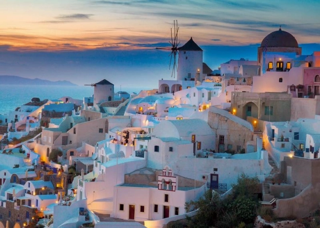 Puslespil Aften i Santorini 1000 stk Ravensburger