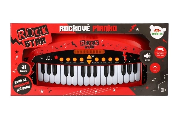 Børne-piano ROCK STAR med 31 tangenter