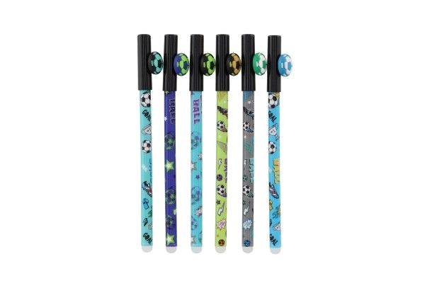 Sletbart pen oval fodbold 16cm plast 6 farver 36stk i kassen