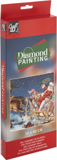 Diamondpainting Santa 30x40cm