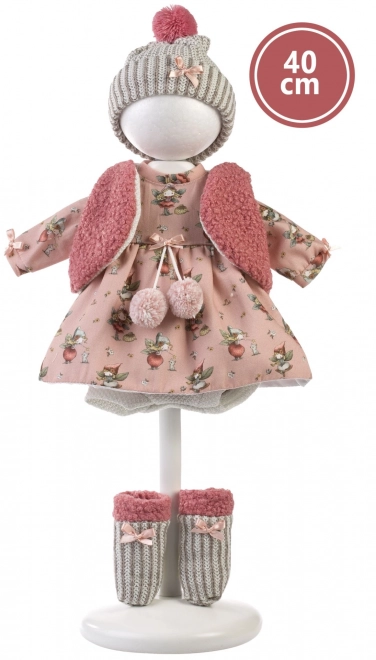 Realistisk dukke Lucia 40 cm med blødt stoflegeme