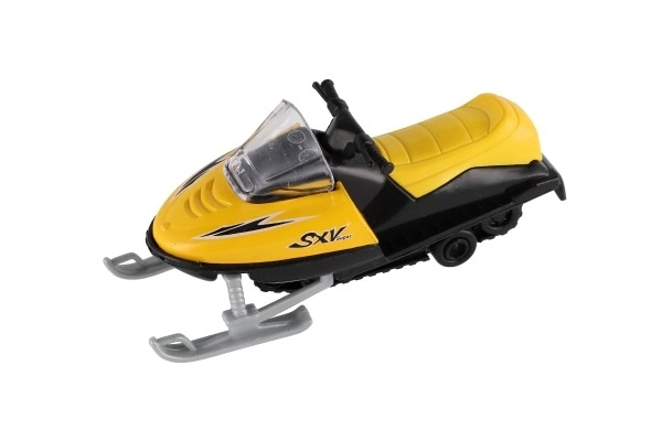 Legetøjssnescooter metal/plast 13 cm, optrækkelig, 6 farver
