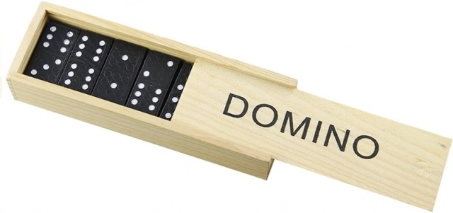 Domino i trææske – 28 brikker