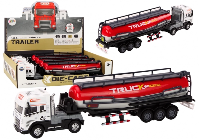 Lastbil med trailer tanker 1:24 Lastbil lys lyd