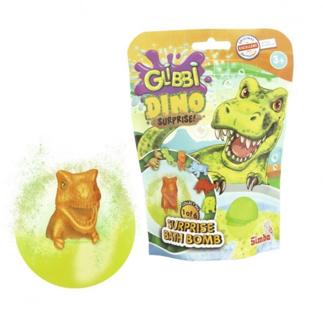 Glibbi Dino Surprise brusende bombe med overraskelse