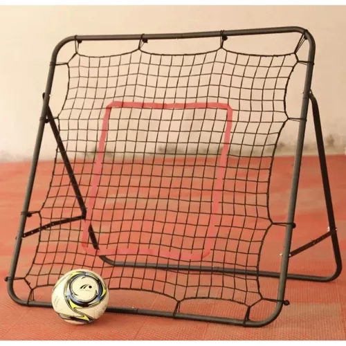 Træningsfodboldmål med målskive 100x100 cm
