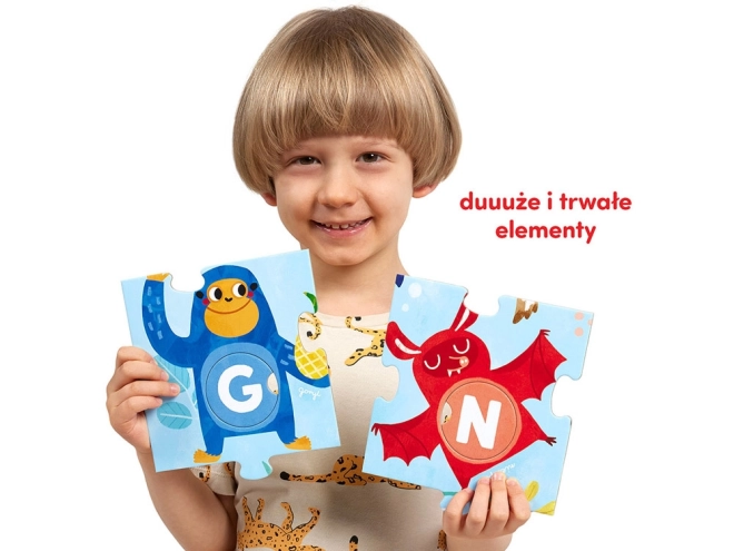 CzuCzu store puslespil med hul Alfabet
