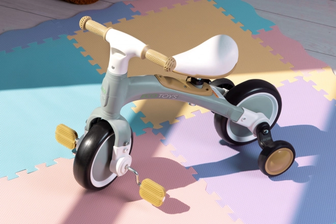 Balanceløbecykel med pedaler - træningshjul 3-i-1 ECOTOYS – Grøn