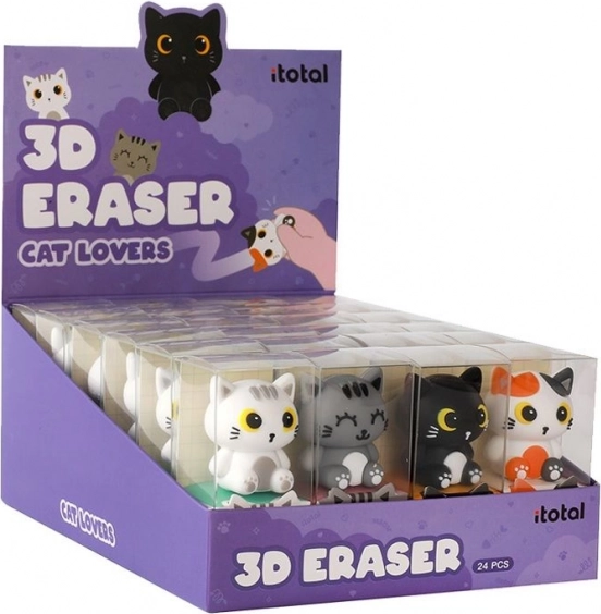 Sæt med 3D katteformede elastikker