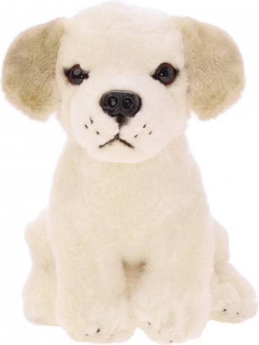Sidende plyshund labrador