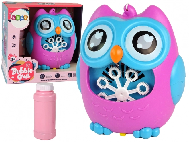 Sæbeboblemaskine Ugle Lyder Pink