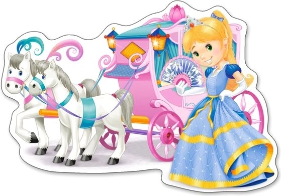 Maxi puslespil 12 brikker – prinsessens karet Castorland