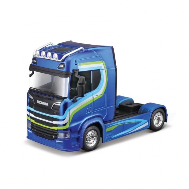 Bburago 1:43 Transportører Tilpassede Kabiner Scania 770S – Blå