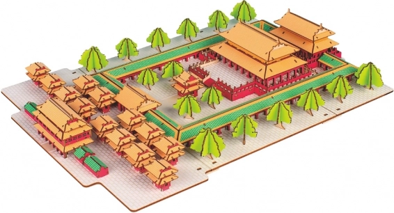 Woodcraft træ 3D-puslespil Konfucius’ tempel