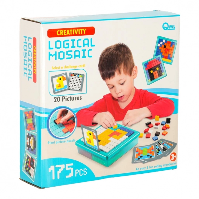 Kreativ logisk puslespil mosaik 175 dele