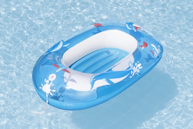 Ponton Blå Delfin 102x69 cm BESTWAY