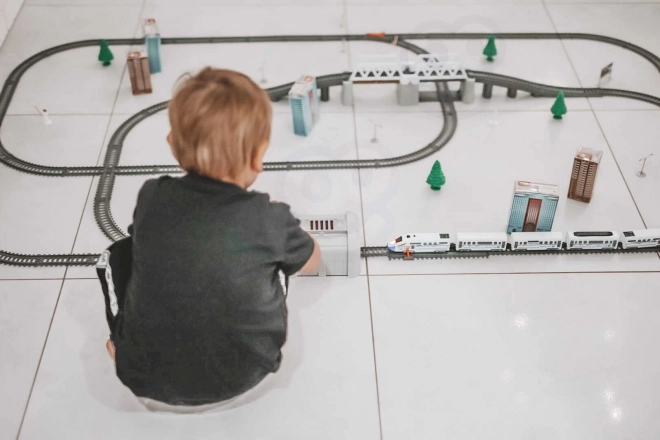 Elektrisk togsæt Woopie med bro og tunnel