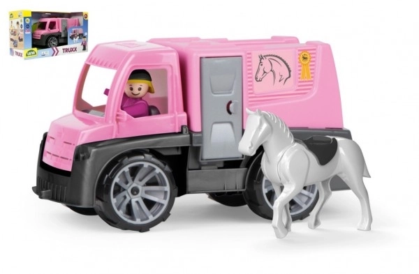 Auto Truxx hestetransport med figurer plast 26cm i kasse 39x22x16cm 24m+