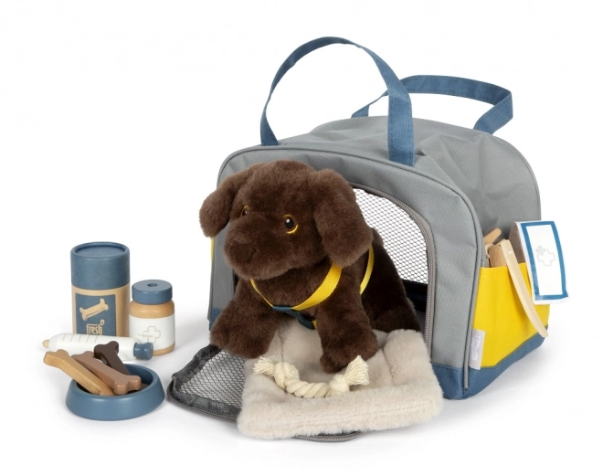 Small foot Plysdyr hund med plejepakke